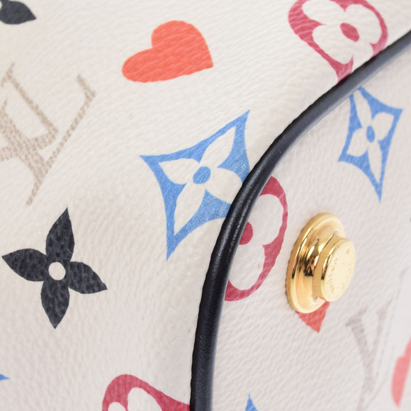 Louis Vuitton Monogram Game On Vanity White Leather Handbag - Picture 6 of 9